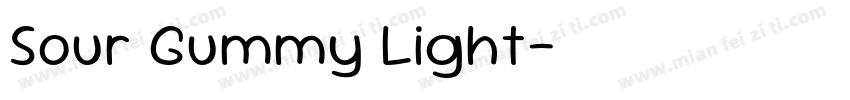 Sour Gummy Light字体转换